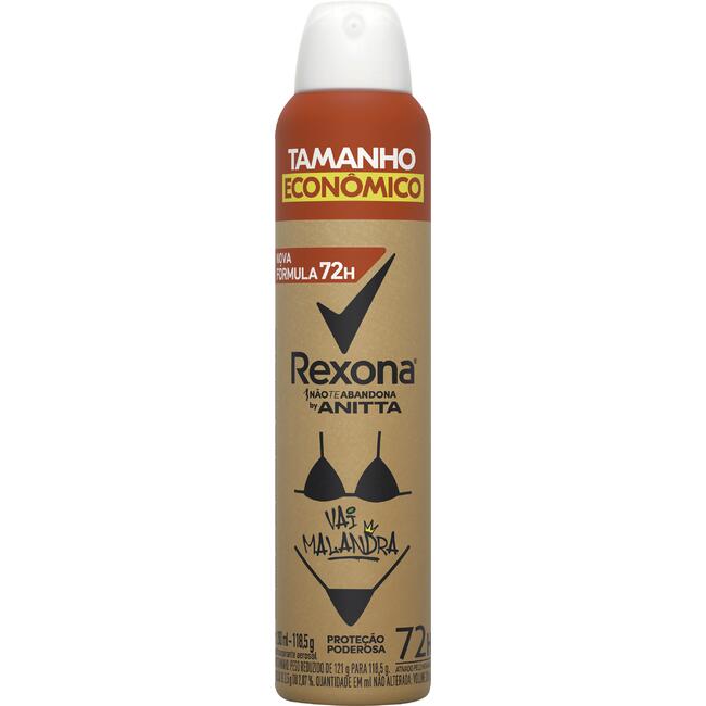 Desodorante Aerossol Rexona Anitta - Vai Malandra 200ml