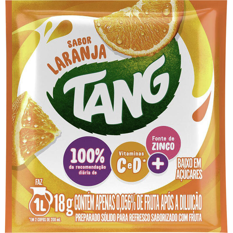 Refresco em pó TANG Laranja 18g