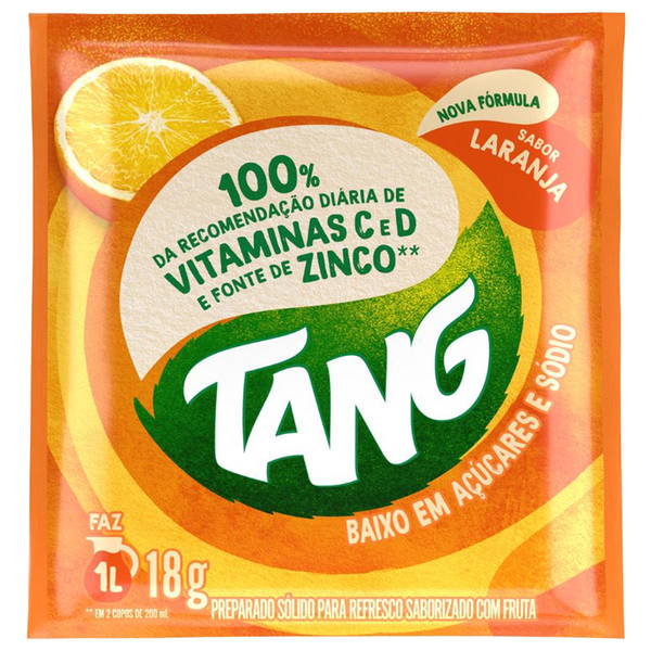 Refresco em pó TANG Laranja 18g