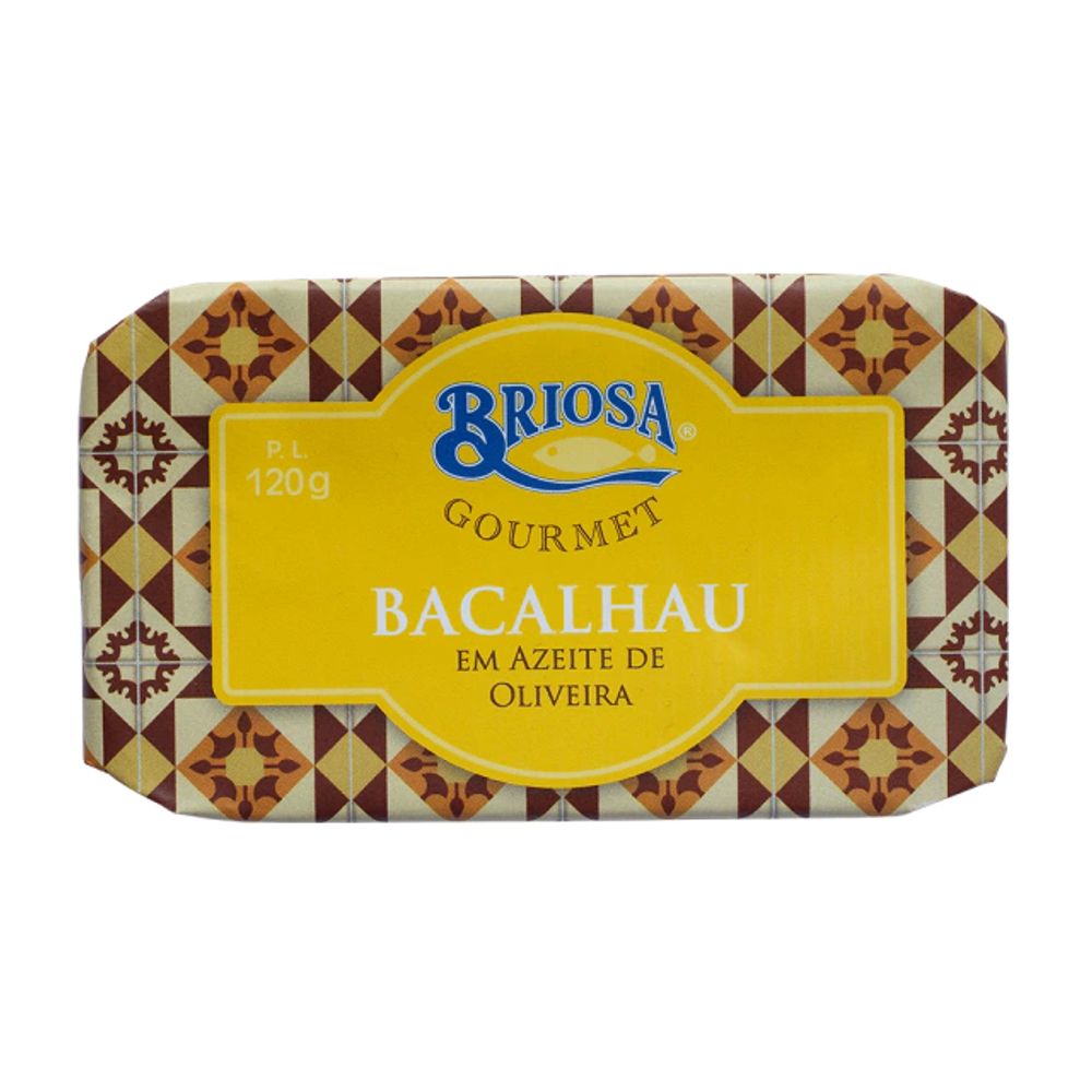 Lombos De Bacalhau Em Azeite De Oliva Briosa Gourmet 120g