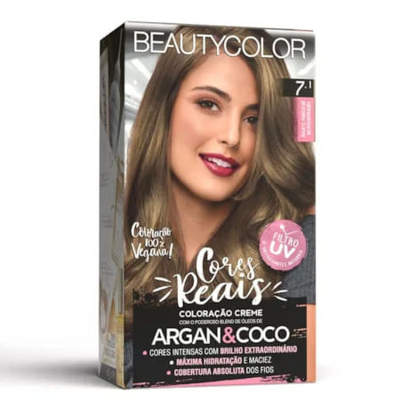 Coloração de Cabelo BEAUTYCOLOR Cores Reais Louro Natural 7.1