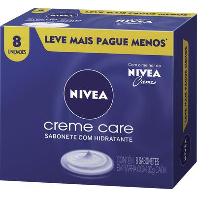 Sabonete Hidratante Nivea Creme Care 8x90g