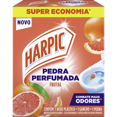 Pedra Sanitária Harpic 25g - Aroma Plus - Citrus