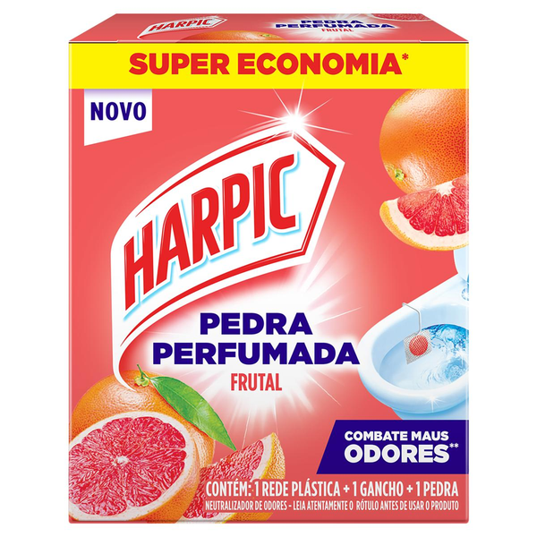 Pedra Sanitária Harpic 25g - Aroma Plus - Citrus