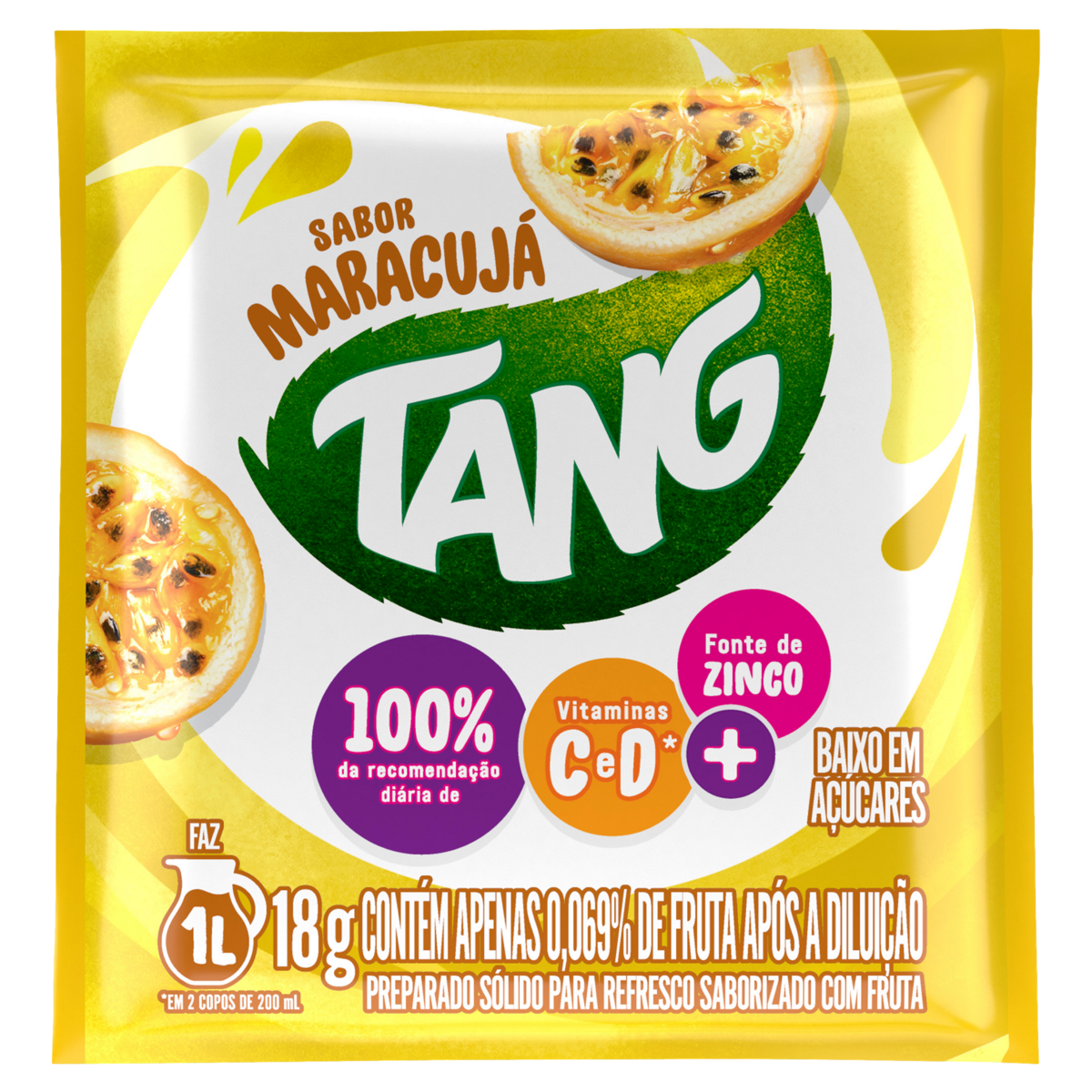 Refresco em pó Tang Maracujá 18g