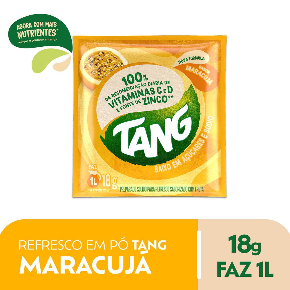 Refresco em pó Tang Maracujá 18g