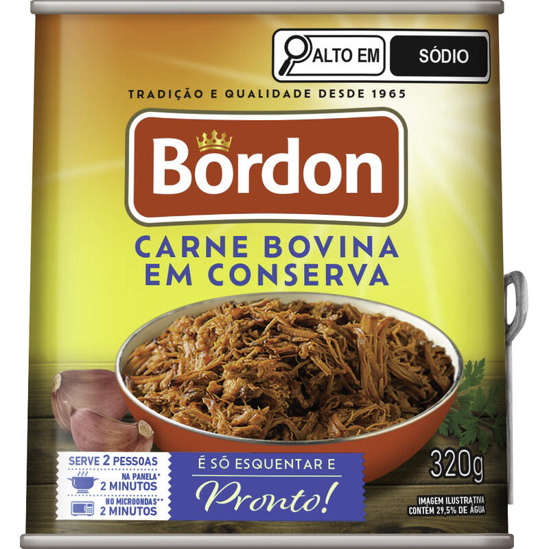 Carne Bovina em Conserva Bordon 320g
