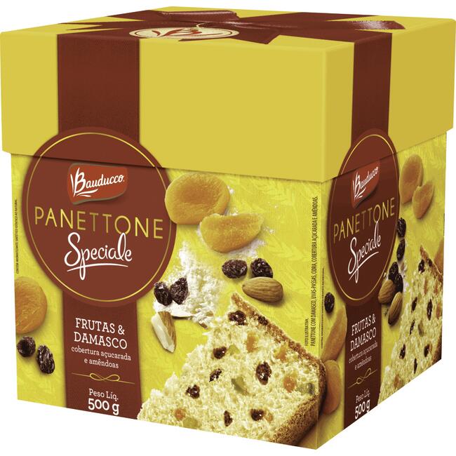 Panettone Speciale Bauducco Uva passa,damasco,amen 500g