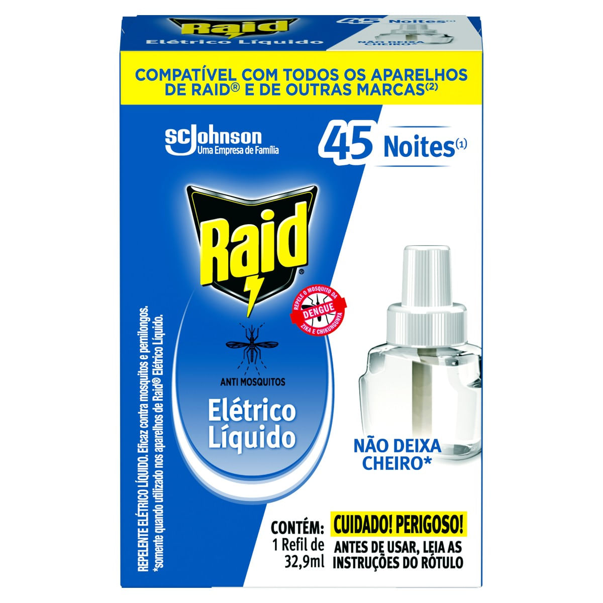 Repelente Elétrico Líquido Raid Refil 32,9 ml RAID