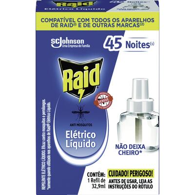Repelente Elétrico Líquido Raid Refil 32,9 ml RAID