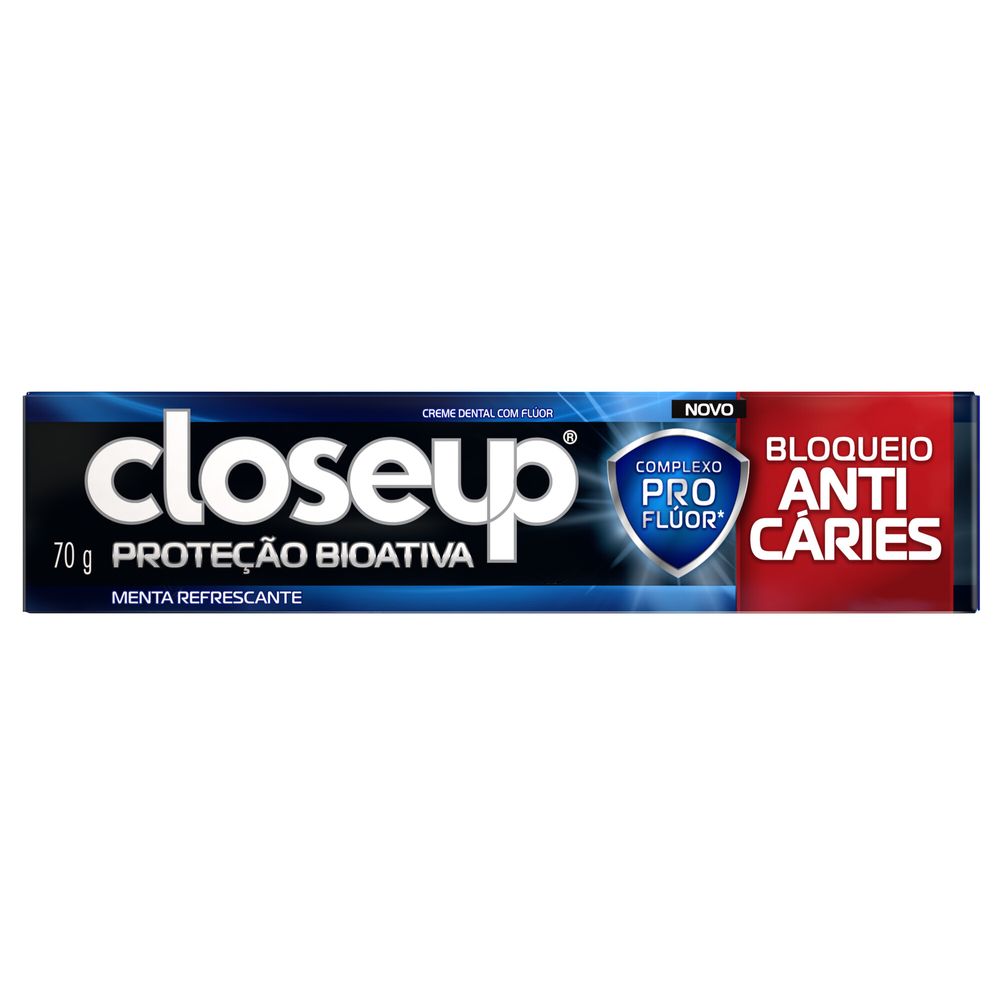 Creme Dental Menta Refrescante Closeup Bloqueio Anticáries 70g