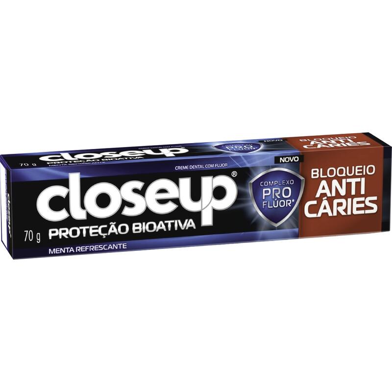 Creme Dental Menta Refrescante Closeup Bloqueio Anticáries 70g