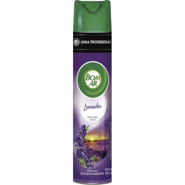 Desodorizador Aerossol Bom Ar Lavanda 432ml