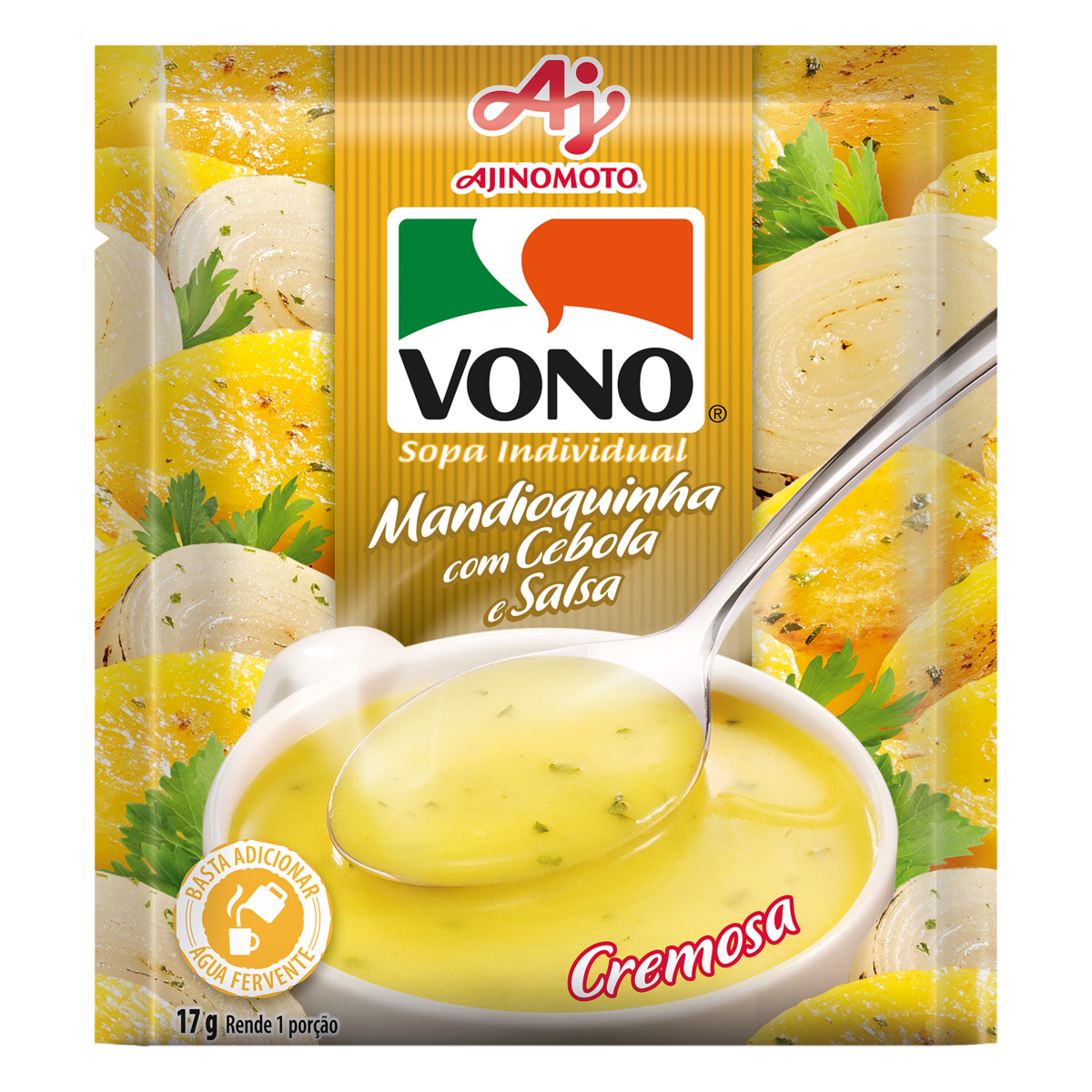 Sopa VONO mandioquinha, cebola e salsa 17g