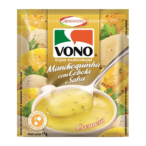 Sopa VONO mandioquinha, cebola e salsa 17g