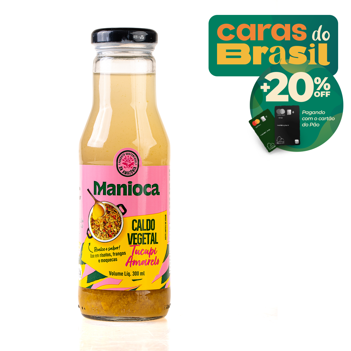 Tucupi Amarelo em Garrafa Manioca 300Ml