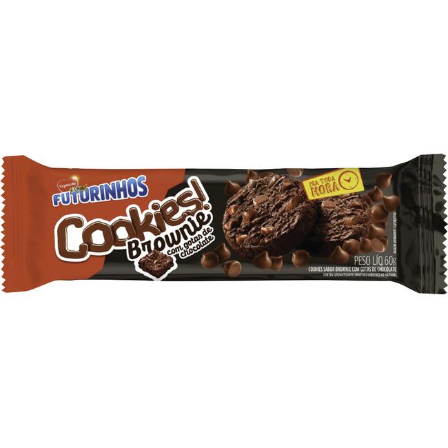 Biscoito Cookies Capricche Brownie 60g