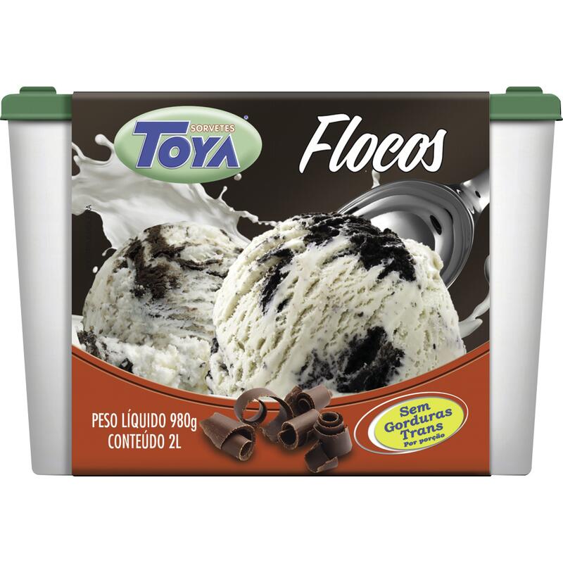 Sorvete Toya Flocos 2L