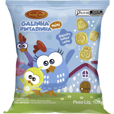 Biscoito Santa Edwiges Galinha Pintadinha Leite 100g