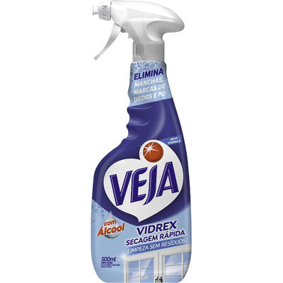 Limpa Vidros Spray Veja Vidrex Tradicional 500ml