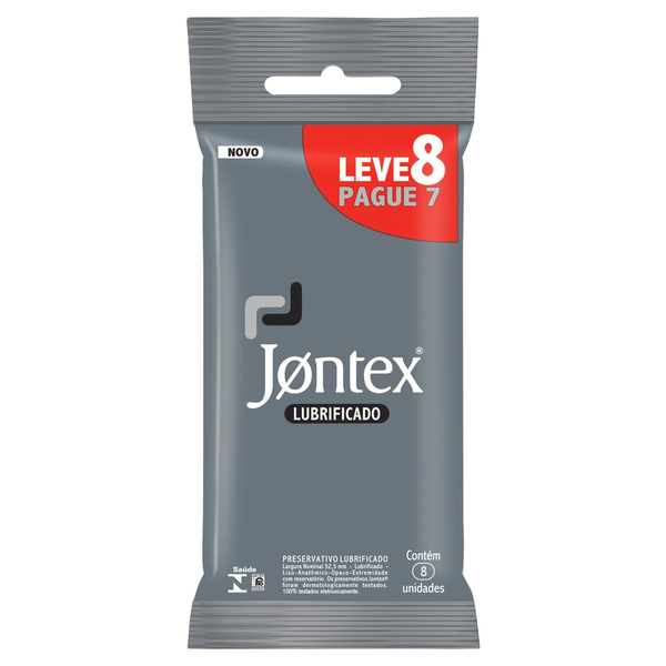 Preservativo Jontex Lubrificado - Leve 8 pague 7