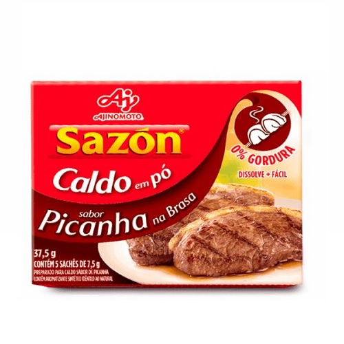 Caldo Pó Picanha na Brasa Sazón Caixa 32,5g