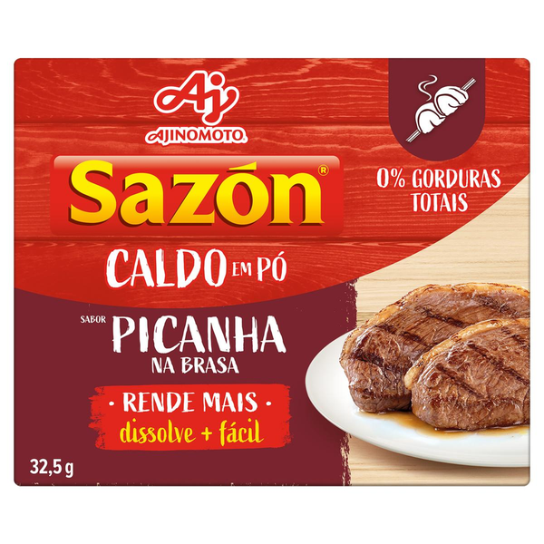 Caldo Pó Picanha na Brasa Sazón Caixa 32,5g