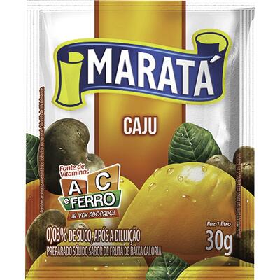 Refresco em Pó Maratá Caju 30g