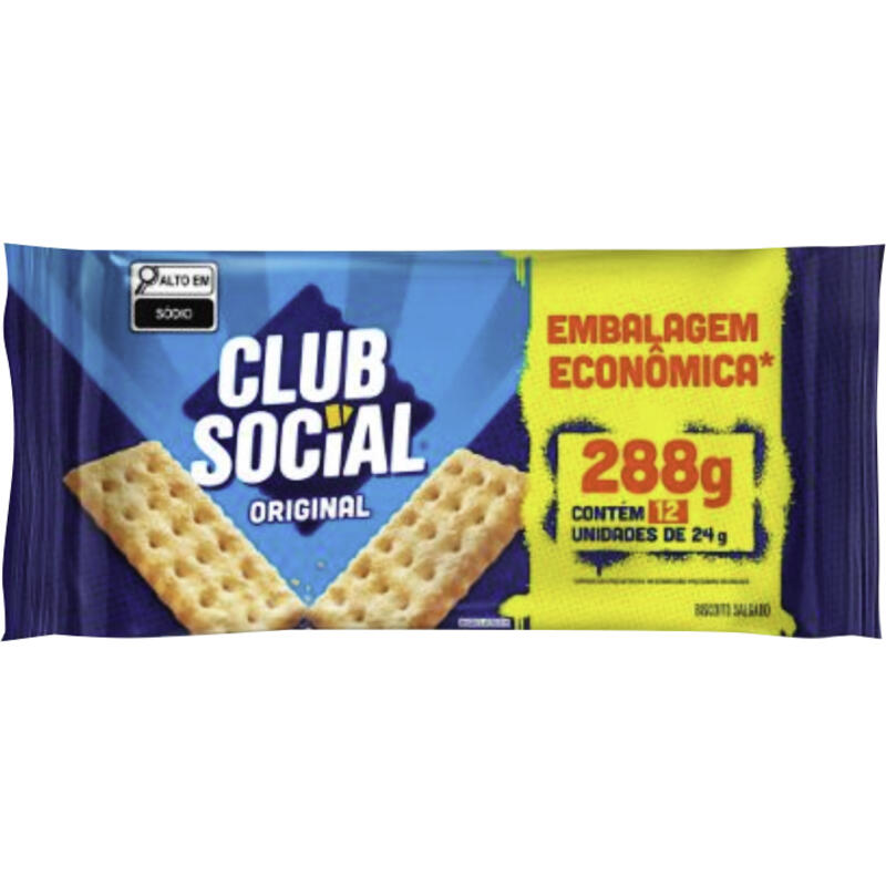 Biscoito Salgado Club Social original embalagem econômica 288g