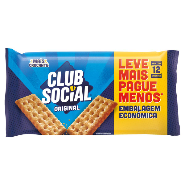 Biscoito Salgado Club Social original embalagem econômica 288g