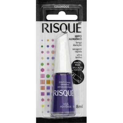 Esmalte Risqué Azul Hortênsia un