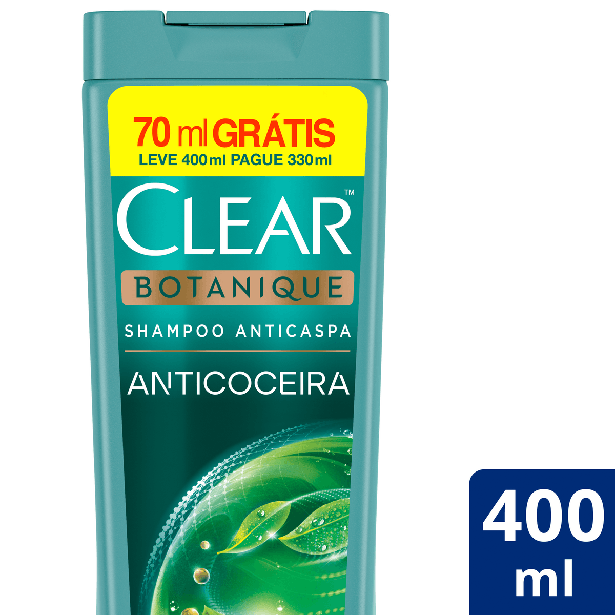 Shampoo Anticaspa Clear Botanique Anticoceira Leve 400ml Pague 330ml