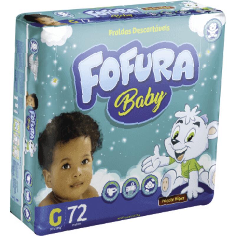 Fralda Fofura Baby Hiper G 72 un