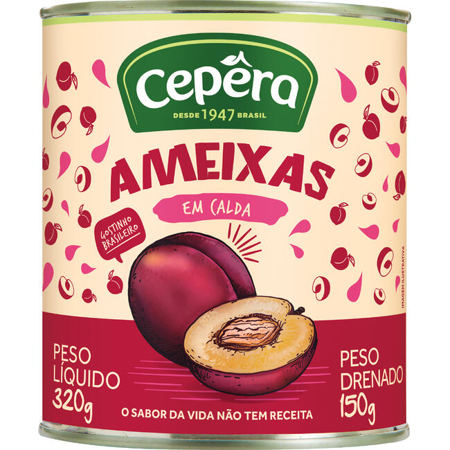 Ameixas em Calda Cepêra 150g