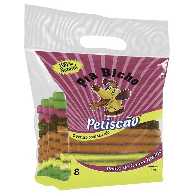 Osso Petiscão Palito colorido - Nº 8 1kg