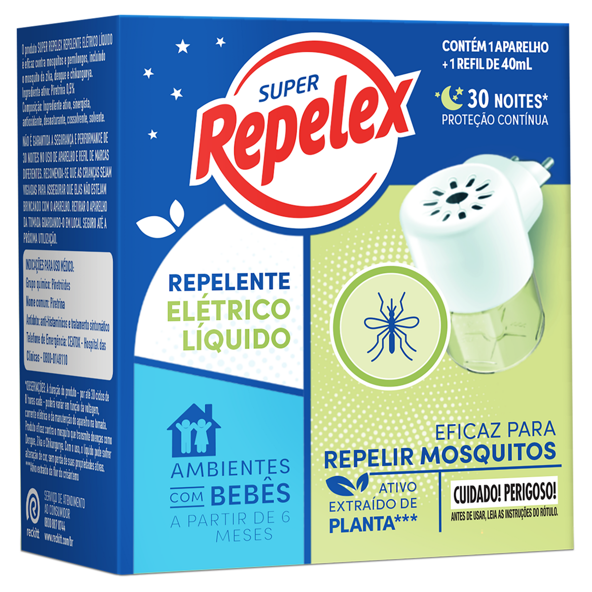 Aparelho Elétrico REPELEX + Refil 40ml