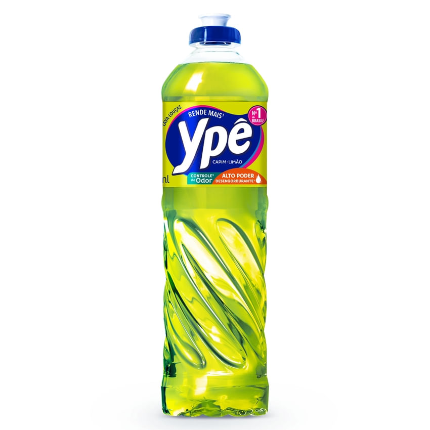 Detergente Líquido Ypê Capim Limão Verde 500ml
