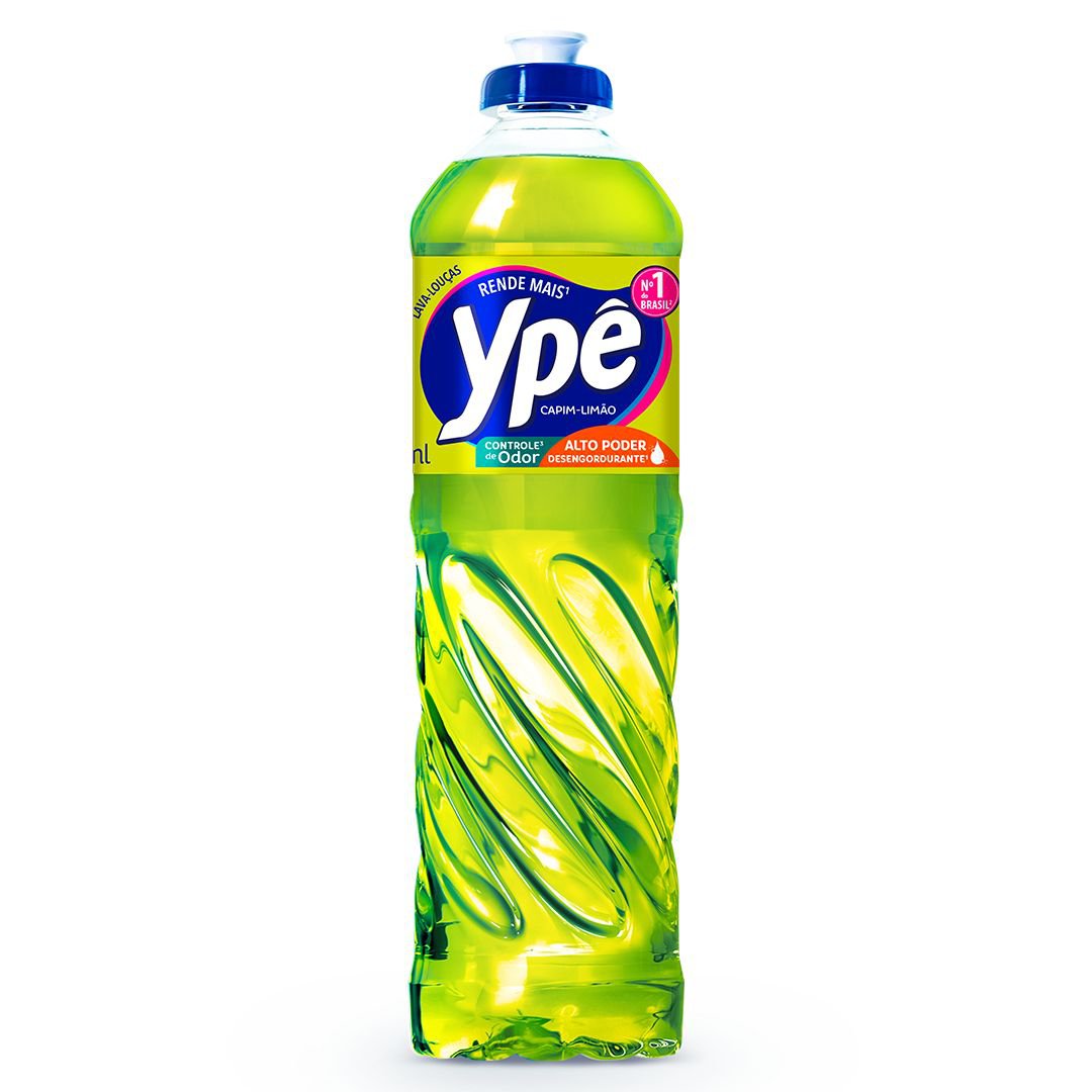 Detergente Líquido Ypê Capim Limão Verde 500ml