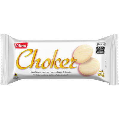 Biscoito Choker Coberto com Chocolate Branco 95g