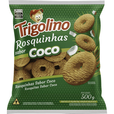 Biscoito Rosquinha Trigolino Coco 500g