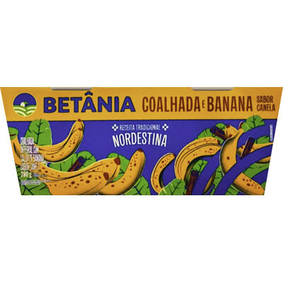 Coalhada Betânia Banana e Canela 280g