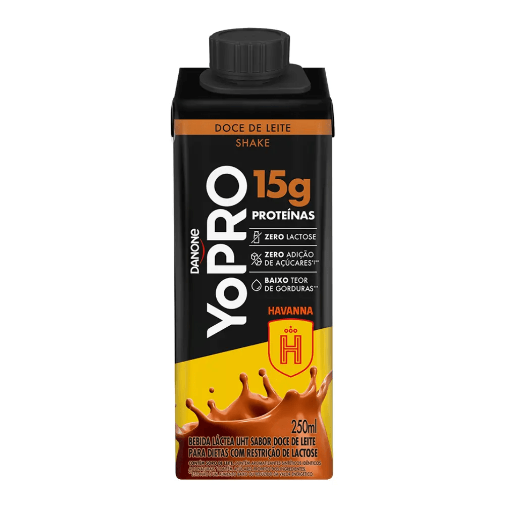 YoPRO Bebida Láctea UHT Doce de Leite Havanna 15g de proteínas 250ml