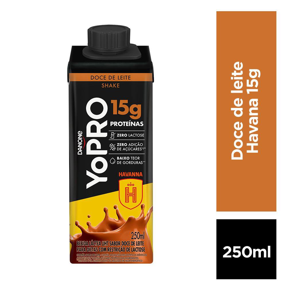 YoPRO Bebida Láctea UHT Doce de Leite Havanna 15g de proteínas 250ml