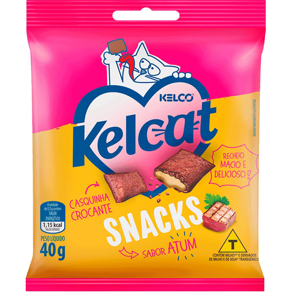 Petisco KELCAT para Gatos Atum pacote 40g