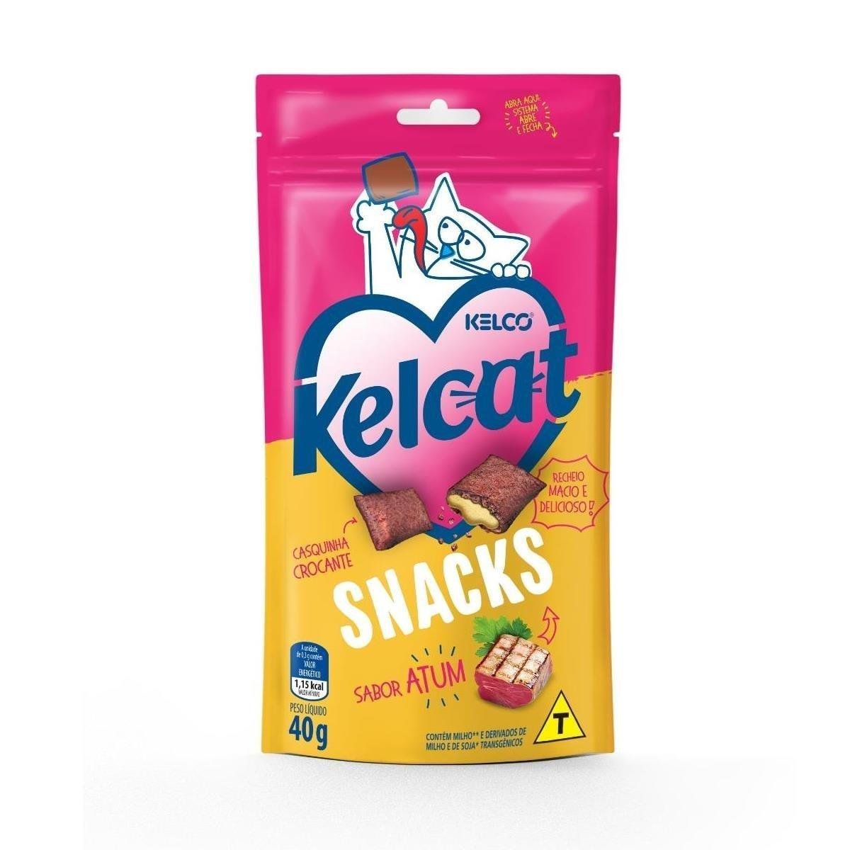 Petisco KELCAT para Gatos Atum pacote 40g