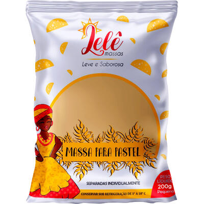 Massa para Pastel Lelê Disco Pequeno 200g