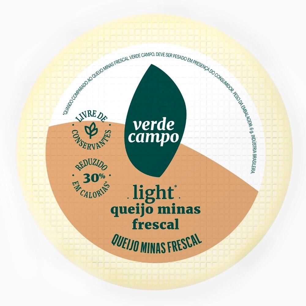 Queijo Minas Frescal Verde Campo Light Kg