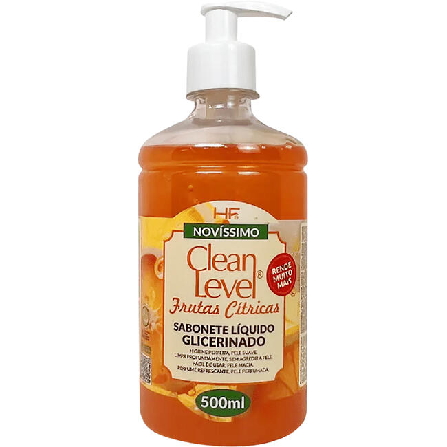 Sabonete Líquido Clean Level Frutas cítricas 500ml