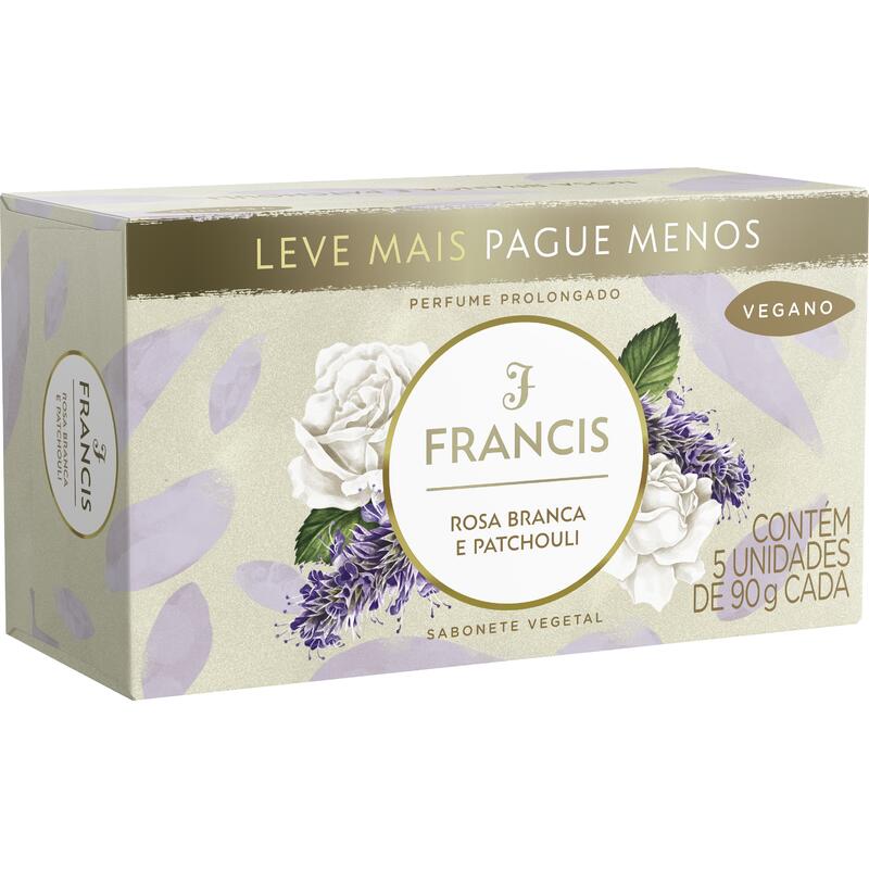 Sabonete Clássico Francis Branco 5x90g