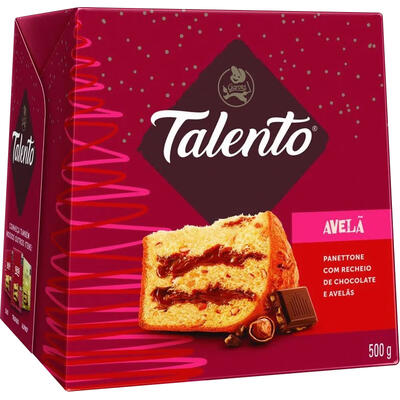 Panettone Garoto Talento Avelã 500g